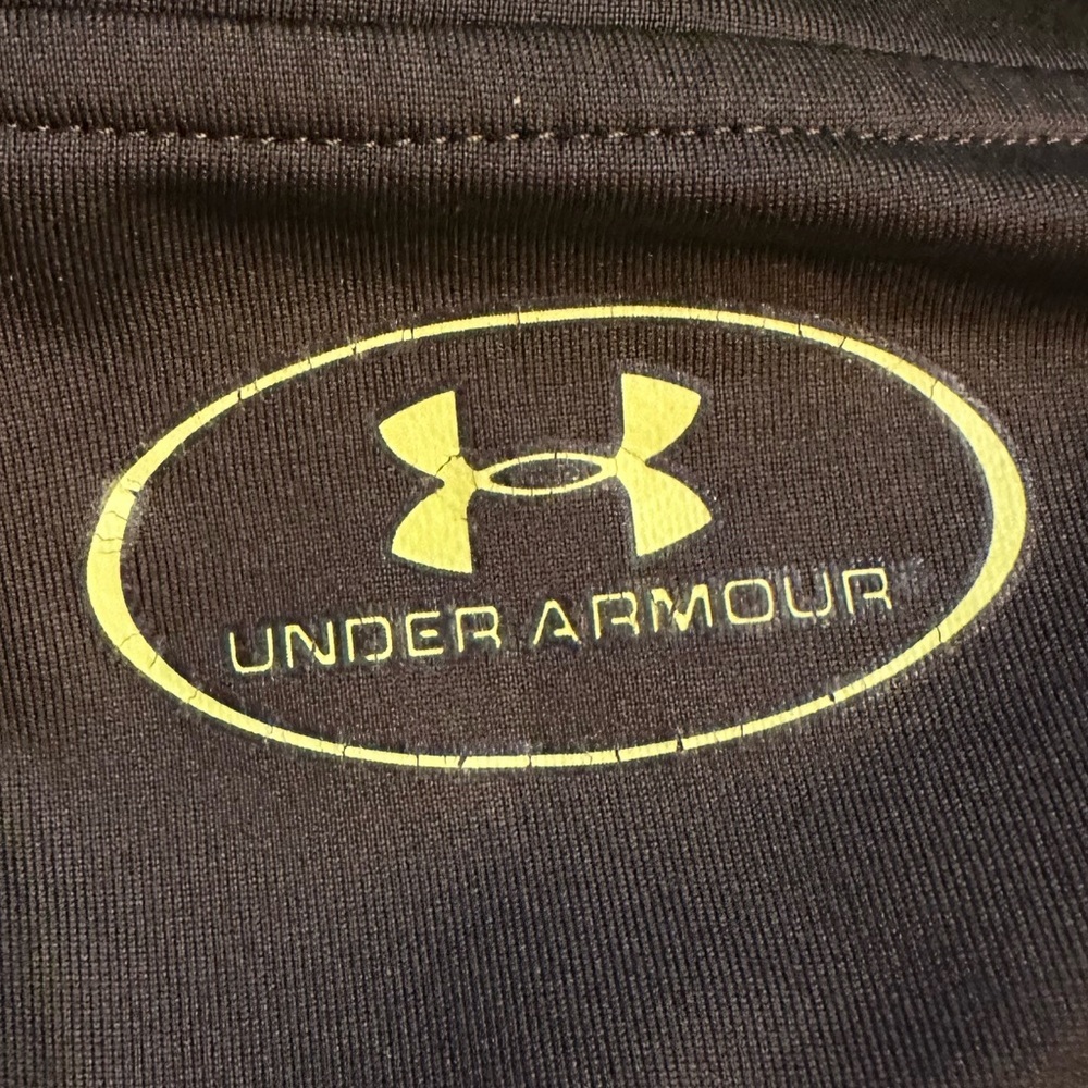Under Armour Men's Performance Jacket in Black and Yellow 1/4 Zip - Picture 9 of 10